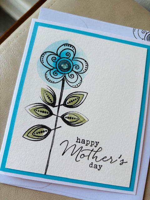 M Day - blue flower