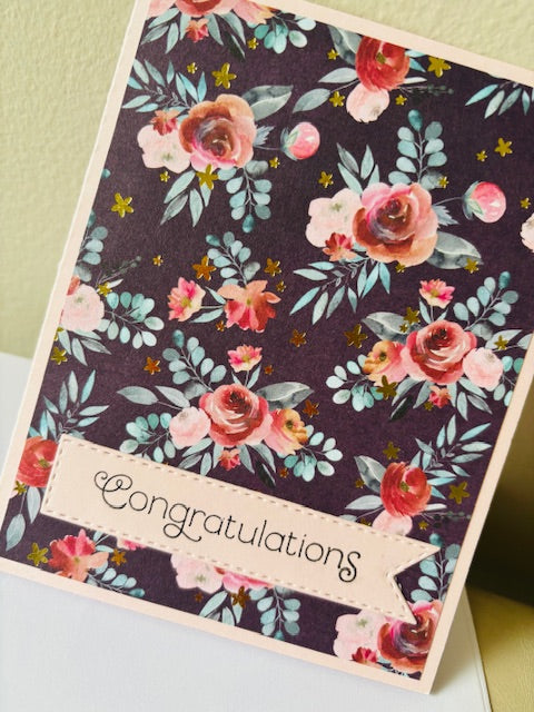 congrats - pink/purple/gold