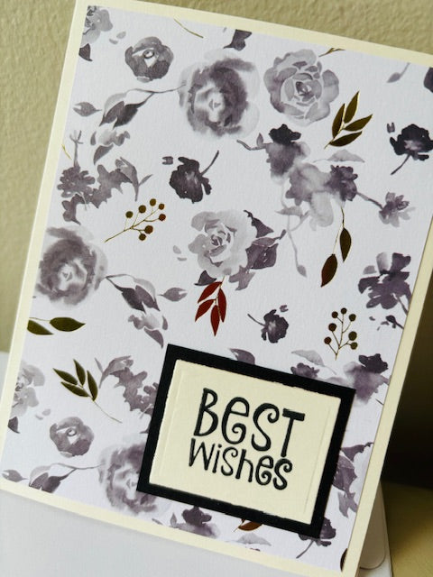 best wishes - grey/gold