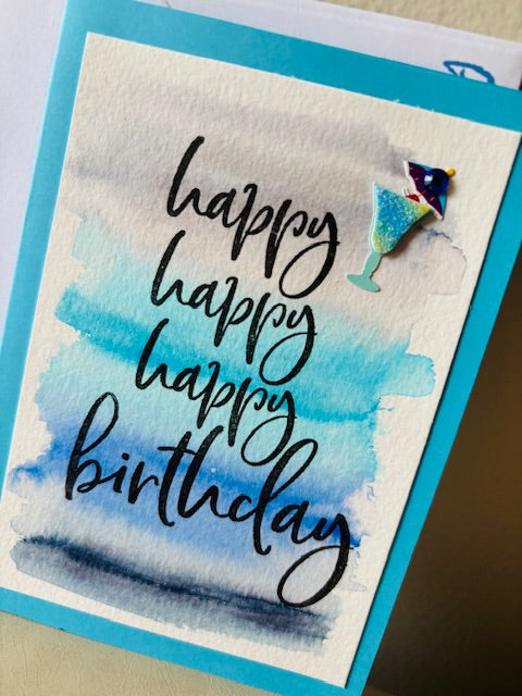 turquoise -drink embellishment