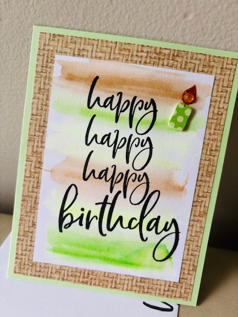 light green candle