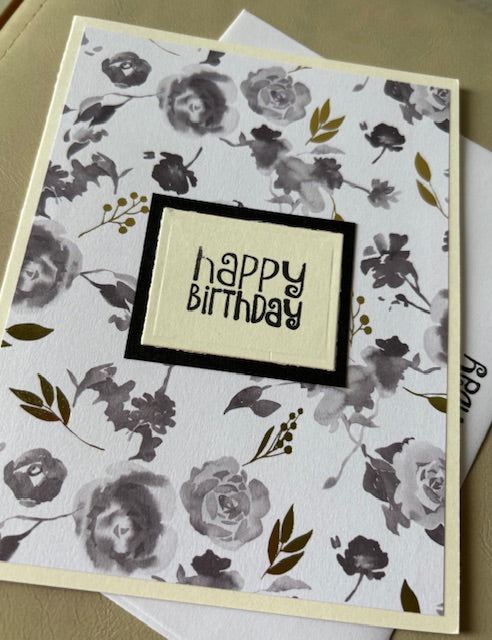 bday - grey/gold