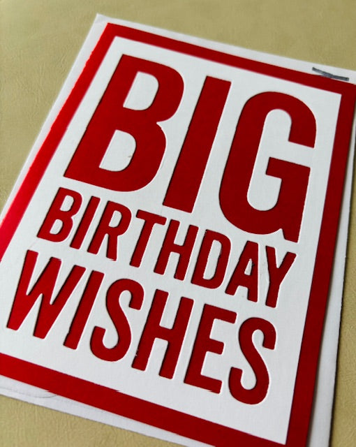 big bday wishes - red