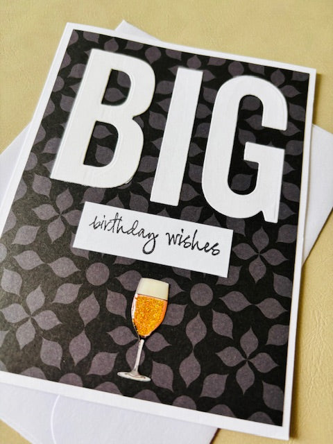 big bday wishes - black