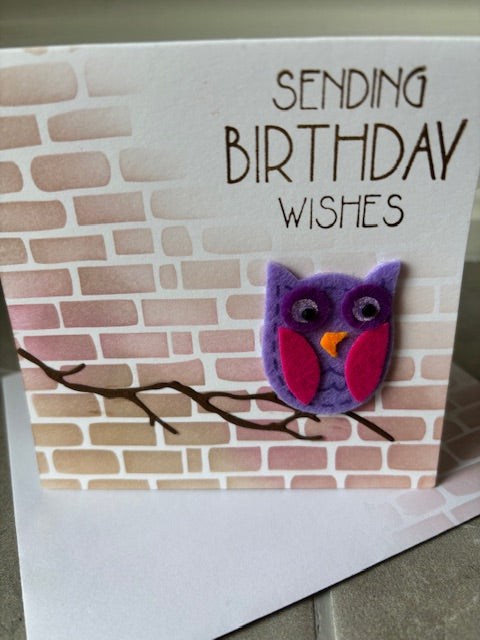 owl - purple