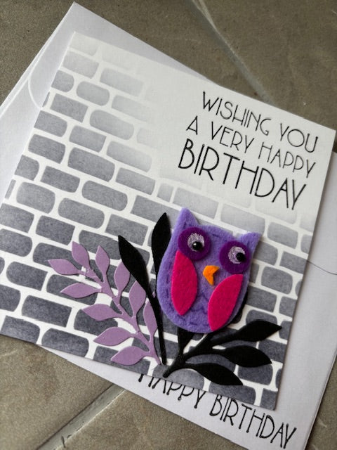 owl - purple/pink