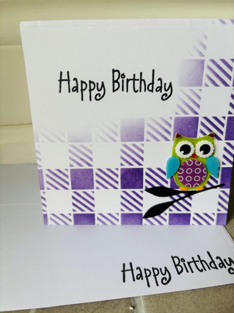 owl - purple - plaid2