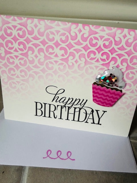 cupcake shaker - pink