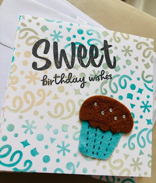 cupcake - chocolate/turquoise