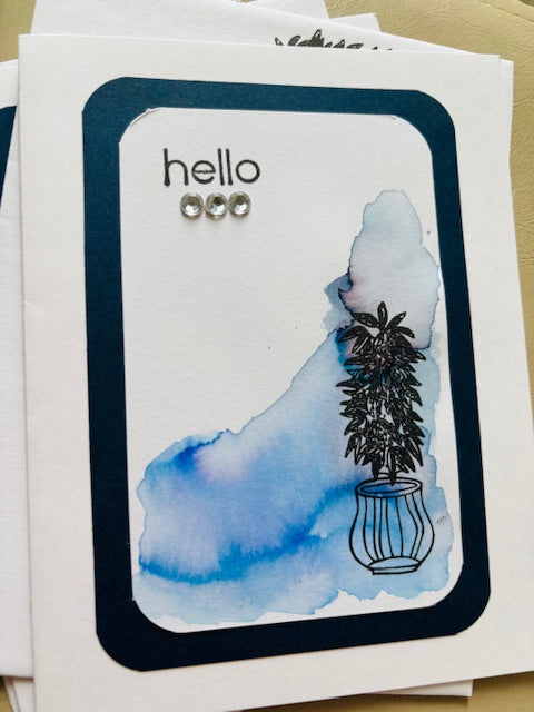 hello - blue