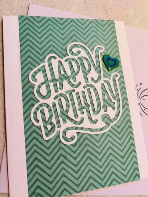 birthday cut - green