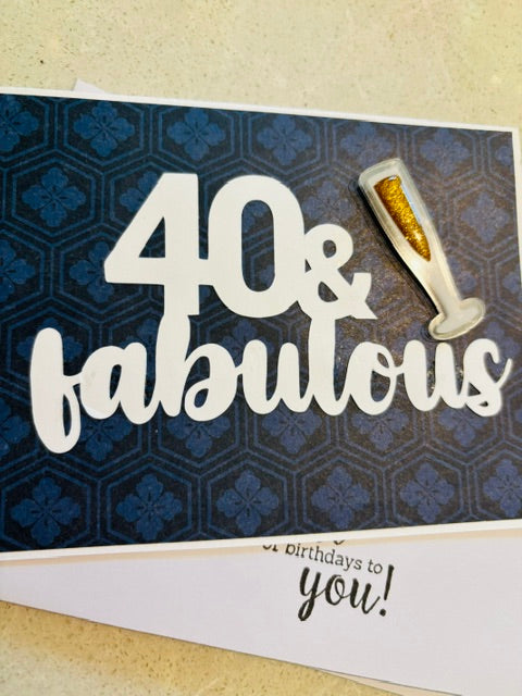 40 & fabulous - navy