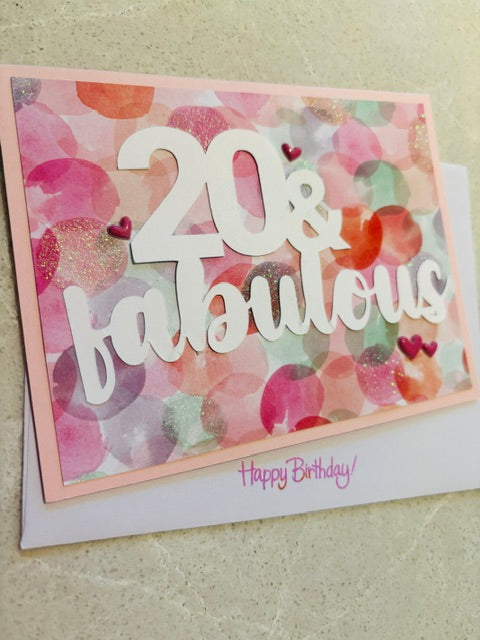 20 & fabulous - pink