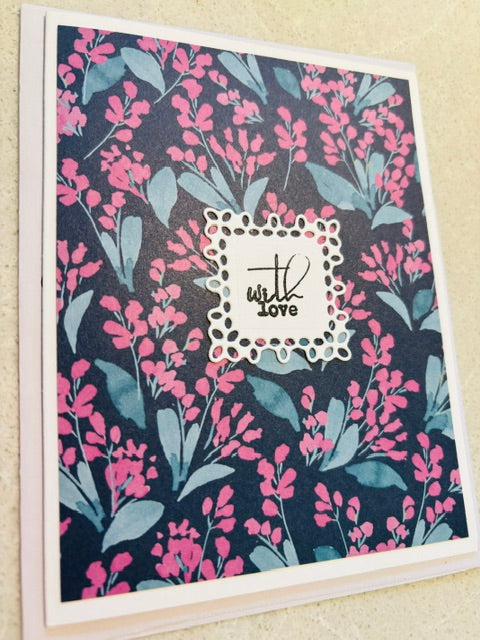 with love - navy floral
