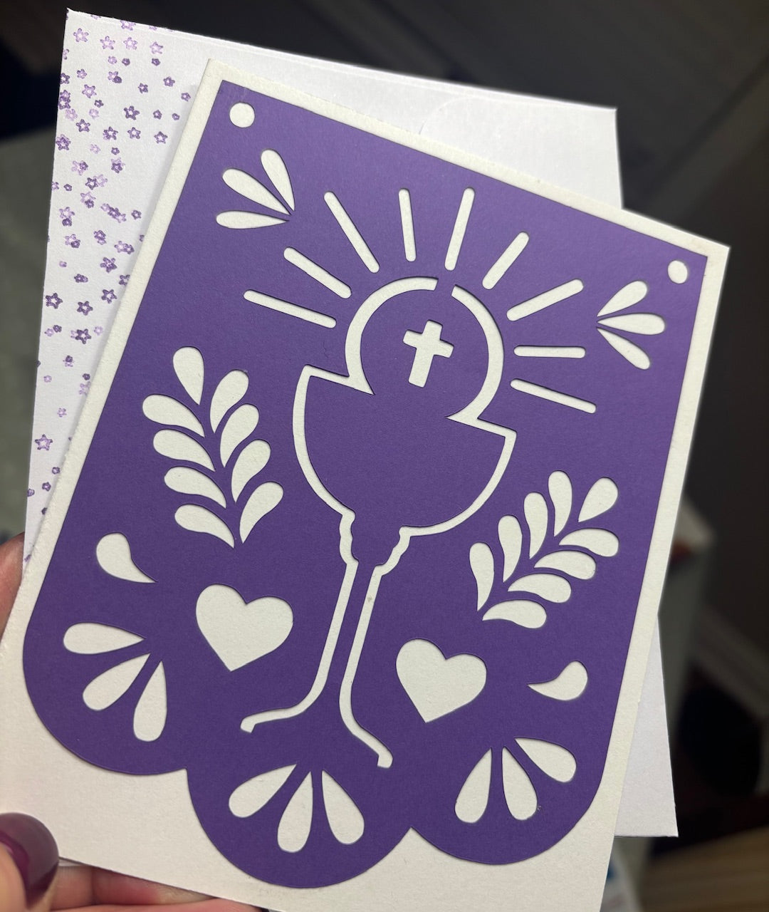 1st communion - purple