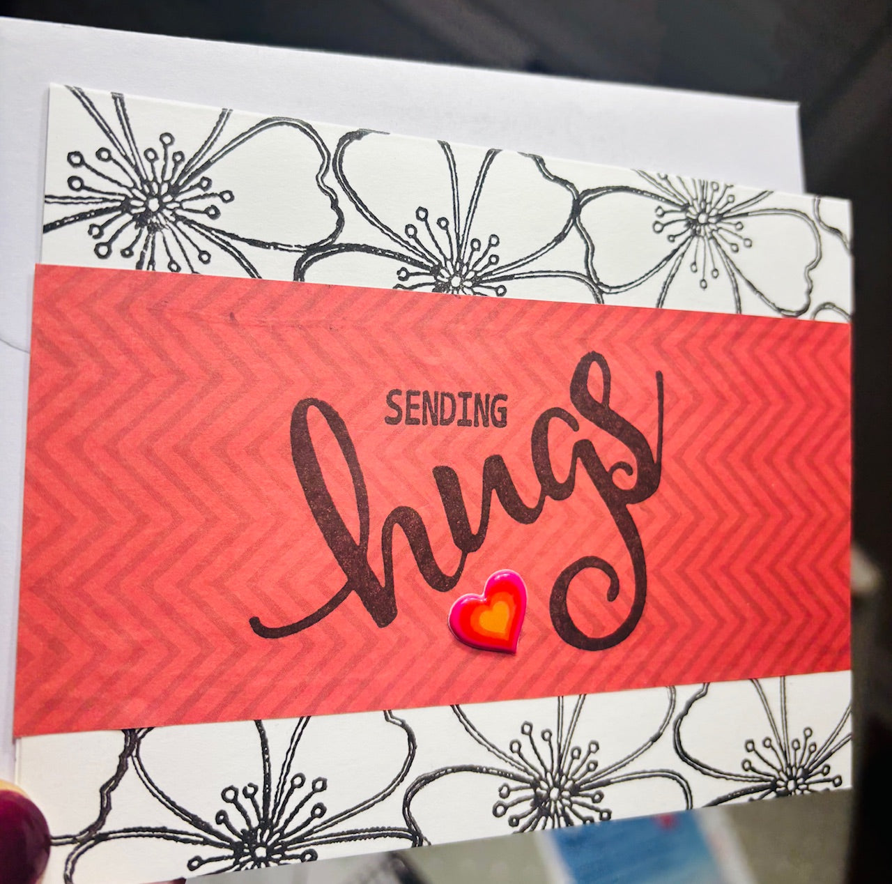 sending hugs - red