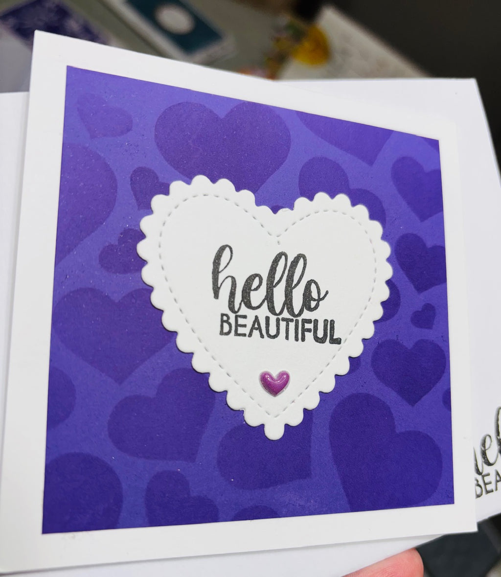 hello beautiful - purple