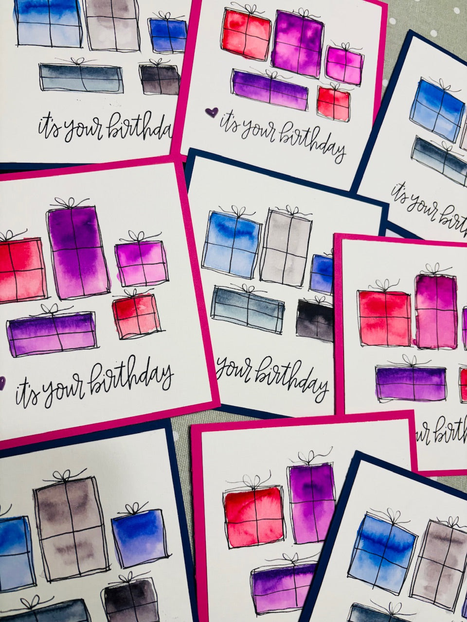 it's your birthday - blue/grey