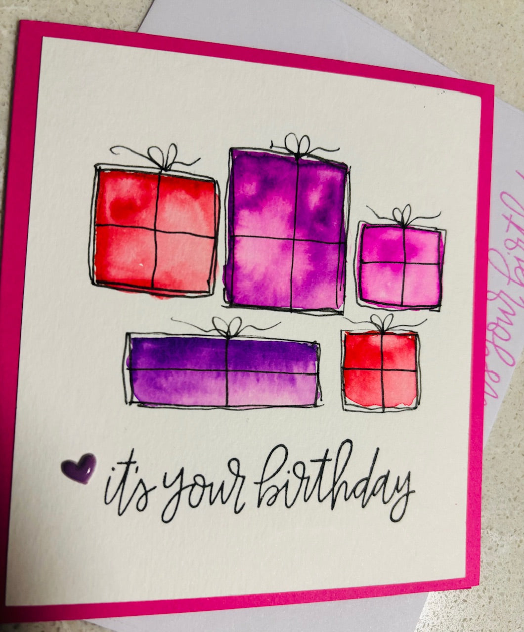 it's your birthday - red/purple