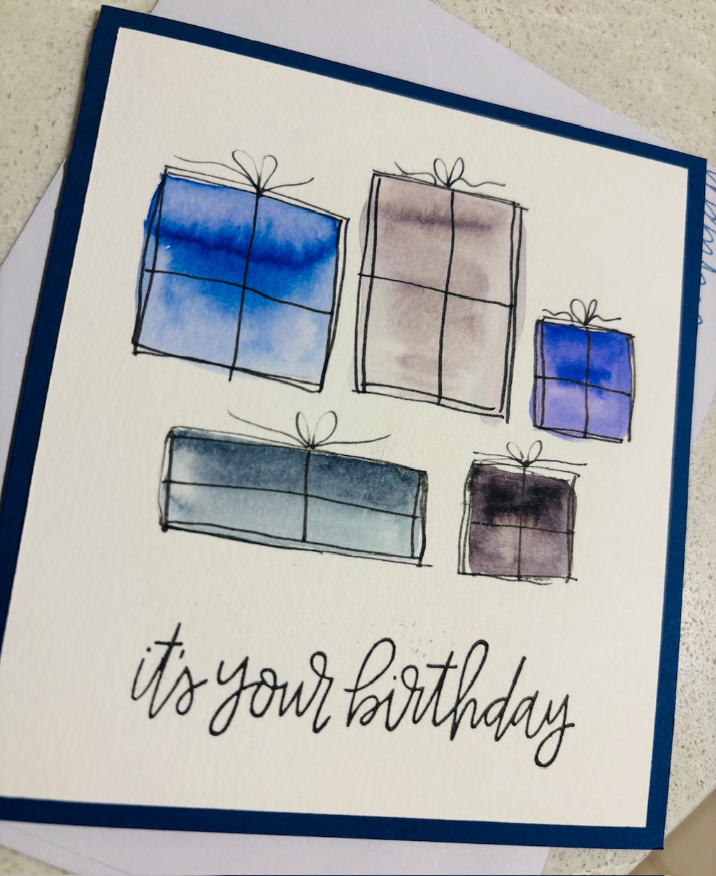 it's your birthday - blue/grey